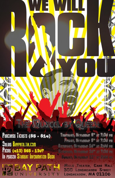 Queen We Will Rock You Musical Flyer